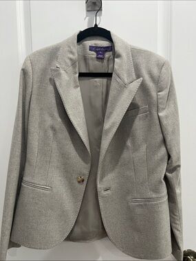 Purple Label Ralph Lauren Light Gray Women's Sport Coat Blazer